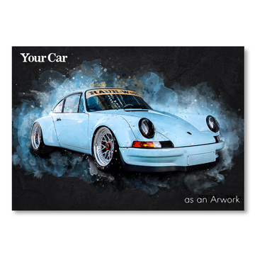 Your Car in Watercolor Style | Unique Gift for Car Enthusiasts
