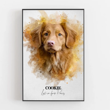 Your Dog as Watercolor Portrait | Gift for Dog Owners