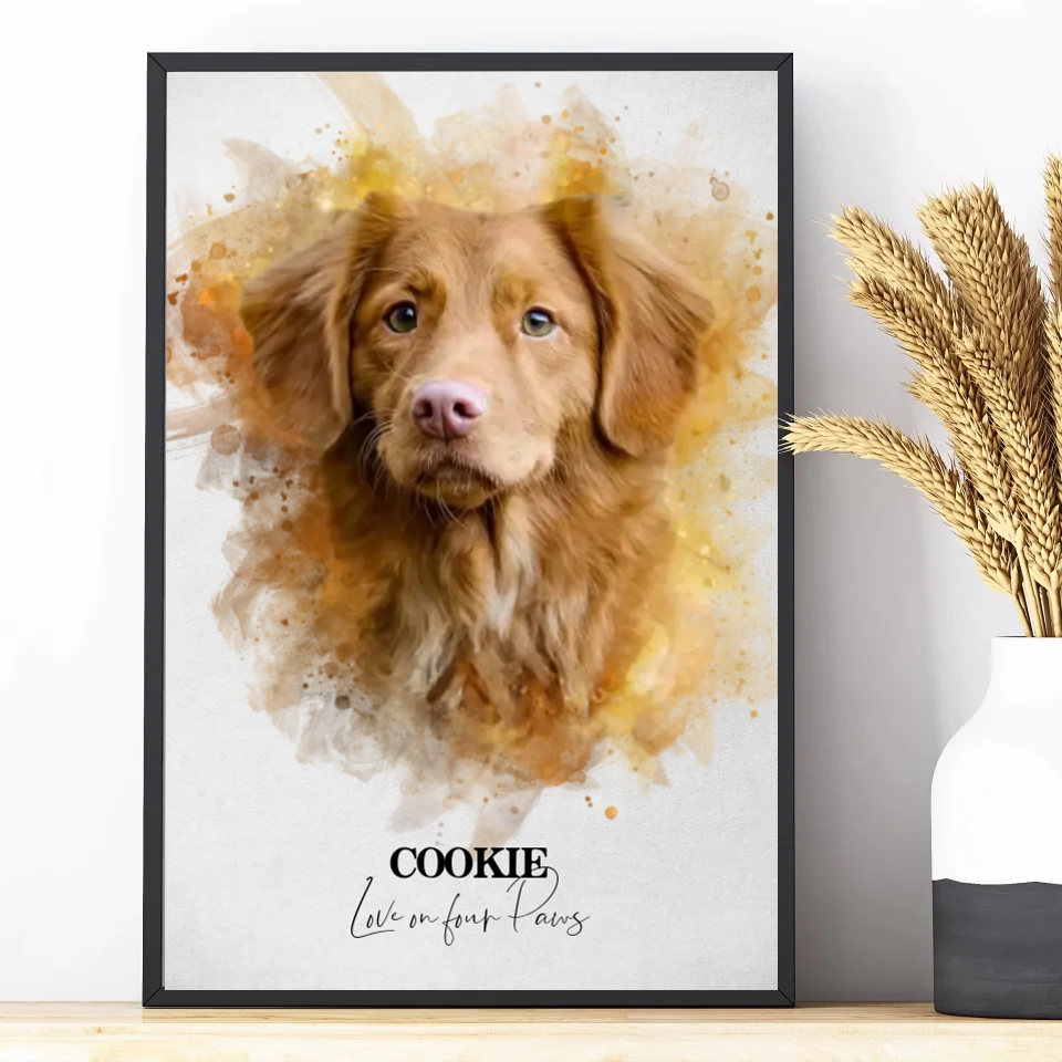 Your Dog as Watercolor Portrait | Gift for Dog Owners