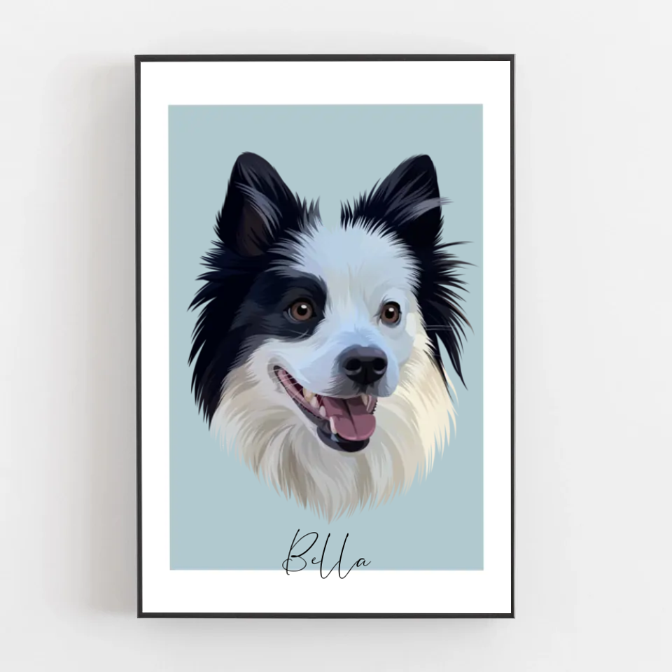 Your Pet as a Handcrafted Digital Drawing | Gift for Animal Lovers