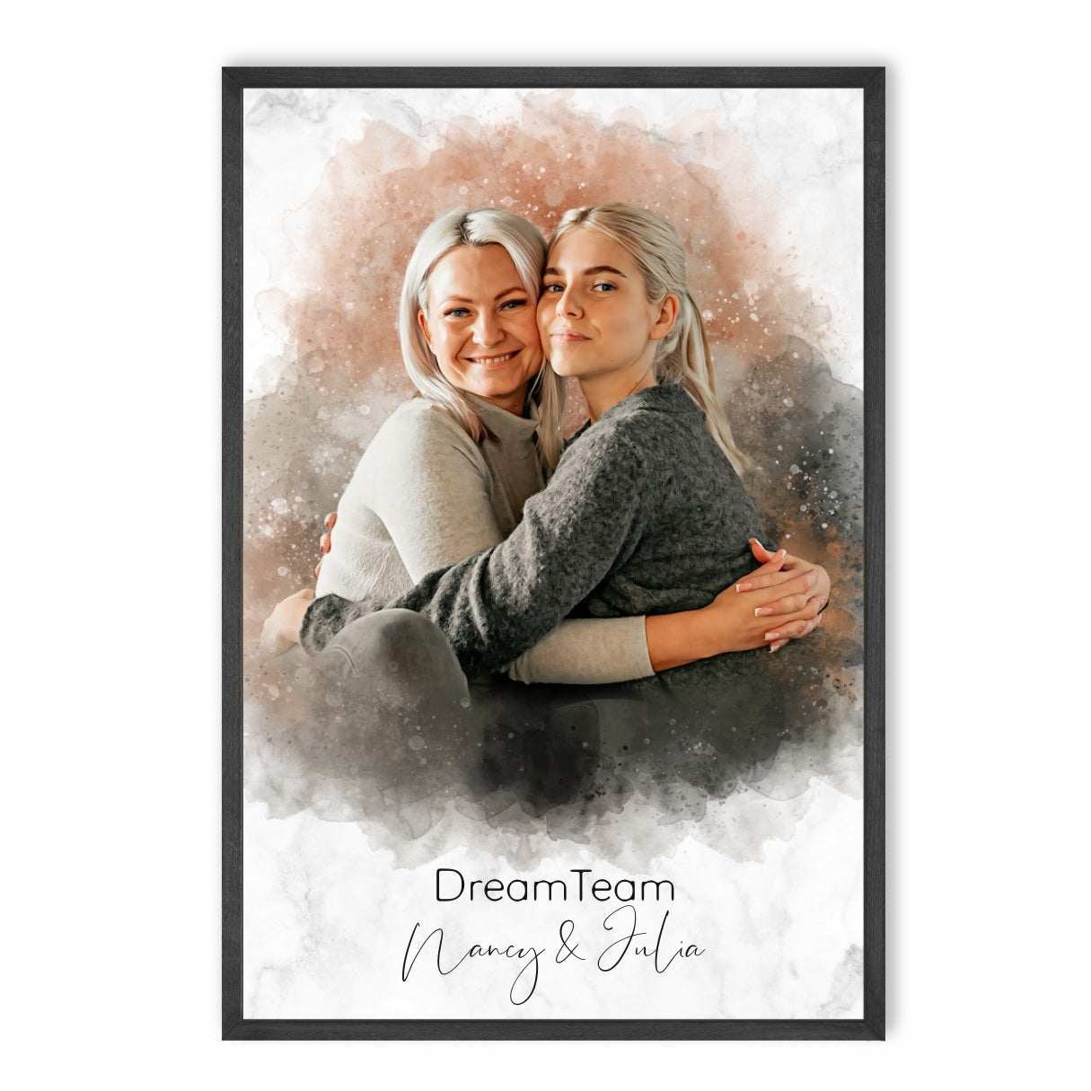 Mother's Day gift - Your photo as a watercolor painting - Personal birthday gift for mom