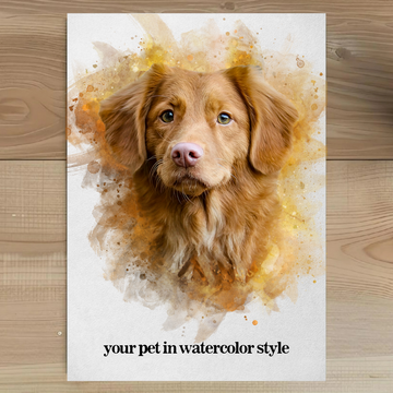 Your Pet in Watercolor | The Perfect Gift for Animal Lovers