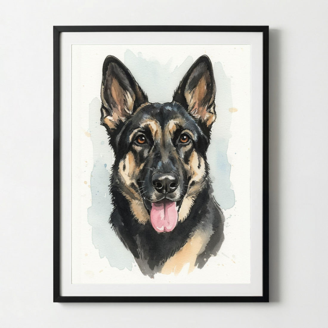 Custom Dog Portrait from Photo – Poster or Canvas with Live Preview