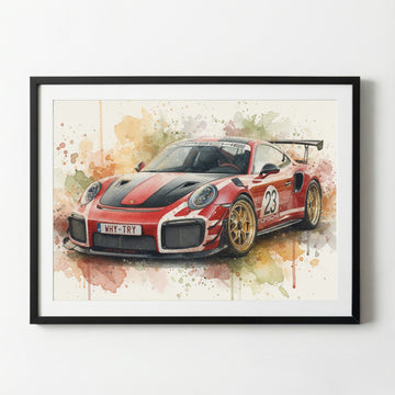 Custom Car Artwork from Photo / With Live Preview / Gift for Gearhead