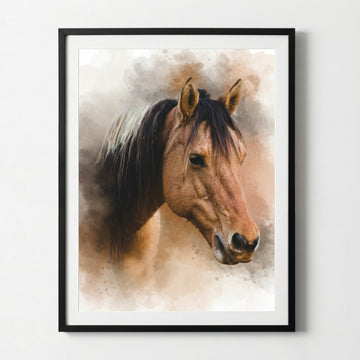 Your Horse Turned into Art – With Live Preview as Poster or Canvas